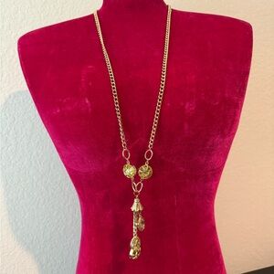 Gold Crystal Pendant Necklace Elegant Jewelry